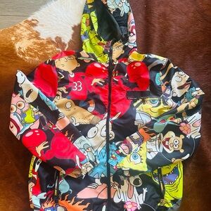 Colorful Cartoon Graphic Hoodie